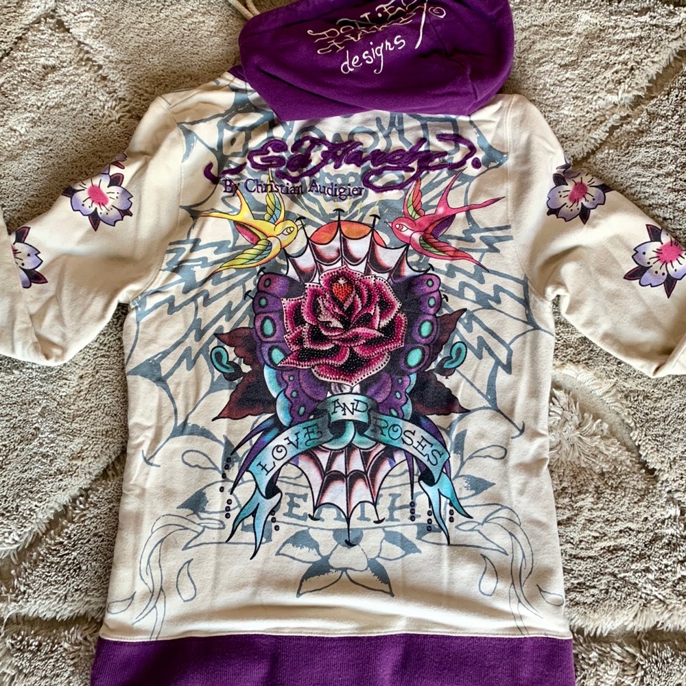 Women’s Ed hardy zip up hoodie